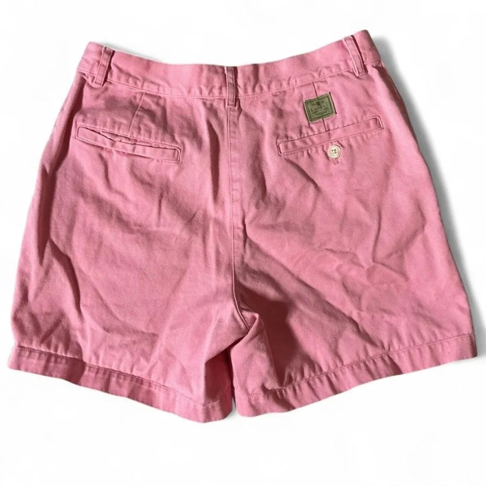 Lauren Ralph Old Money Preppy Pink‎ Chino Shorts 100% Cotton Size 6P Minimalist